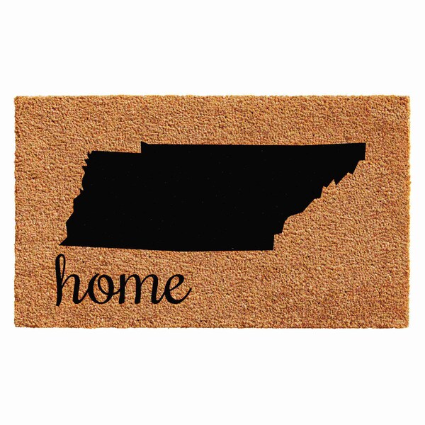 Calloway Mills Entrance Mat, Coir, Natural, Black 102852436 - main